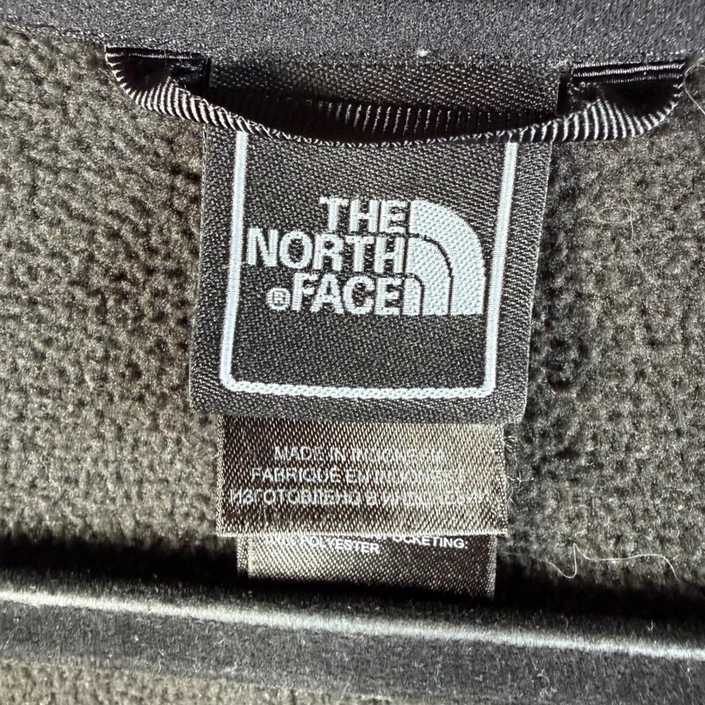 The North Face  Black Full Zip Fleece Jacket Mens M Mock Neck Hiking Gorpcore